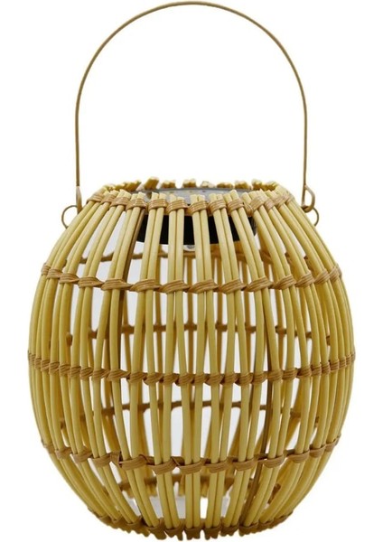 10WATT Rattan Güneş Enerjili Solar Dekoratif Bahçe Armatürü