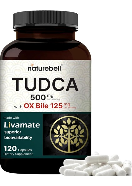 Tudca 500 mg With 125 mg Per Serving, 120 Capsules