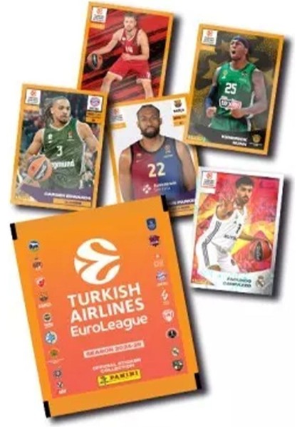 Official 2024-25 Turkish Airlines Euroleague Sticker Albümü Başlangıç Paketi fiyatları