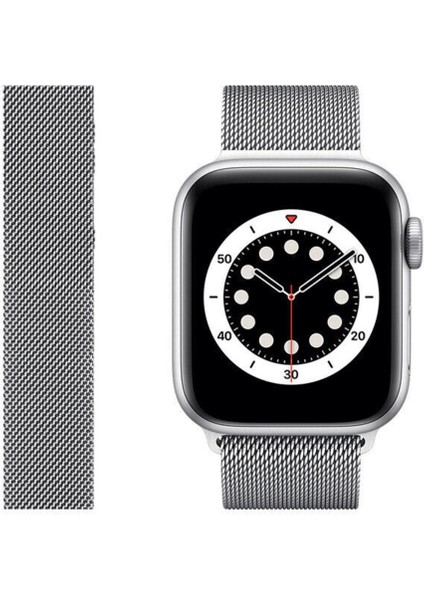 Watch 6/7/8/9/10/se/ultra/ultra2 44/45/49mm / Seri 10 46 / Seri 11 46mm Uyumlu Hasır Metal Kordon