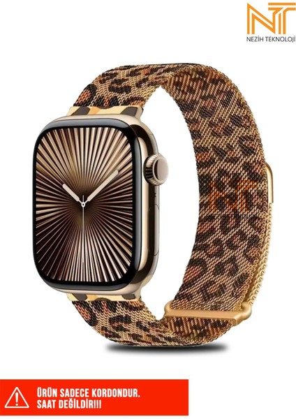 Apple Watch Seri 2/3/4/5/6/7/8/9/10/se/se2 38/40/41/42MM Uyumlu Hasır Metal Kordon