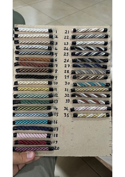 Kruvaze,fon Perde Toplama Halatı Tavandan Bağlama Ip Braçol (1 Adet) 3 Metre