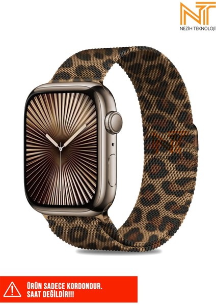 Watch Seri 5/6/7/8/9/se 38/40/41mm Seri 10 42 / Seri 11 42mm Uyumlu Hasır Metal Kordon