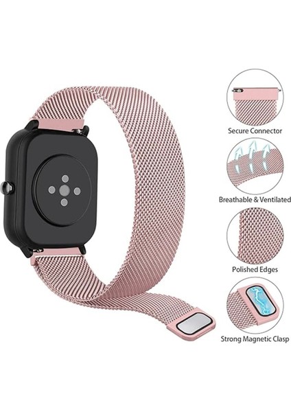 Amazfit Gts / Gts 2 / Gts 2 Mini / Gts 2e / Gts 3 / Gts 4 Mini / Gts 4 Milanese Hasır Metal Kordon fiyatları