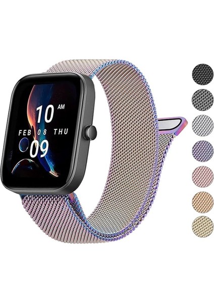 Amazfit Gts / Gts 2 / Gts 2 Mini / Gts 2e / Gts 3 / Gts 4 Mini / Gts 4 Milanese Hasır Metal Kordon