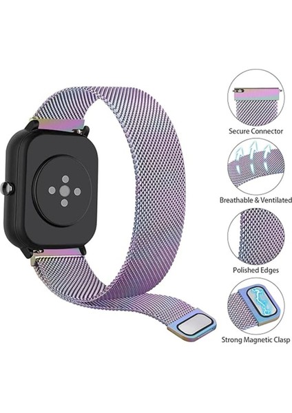 Amazfit Gts / Gts 2 / Gts 2 Mini / Gts 2e / Gts 3 / Gts 4 Mini / Gts 4 Milanese Hasır Metal Kordon fiyatları