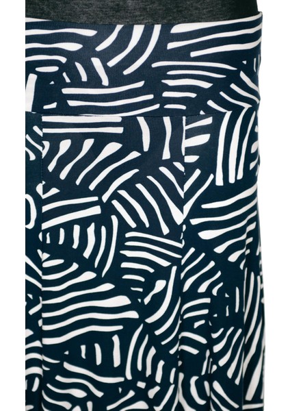 Kadın Arzu Korsajlı 6 Parçalı Egzotik Yapraklar Lacivert Etek fiyatları