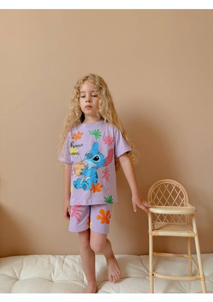 Yigit Butik Baskılı Şortlu Kız Çocuk Takım fırsatları