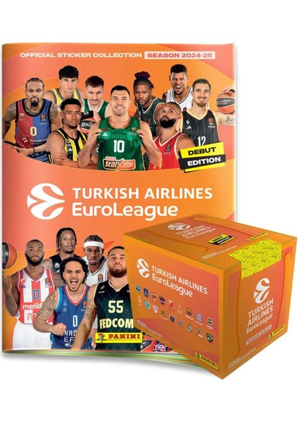 2024-25 Turkish Airlines Euroleague Official Sticker Collection - Promo Pack