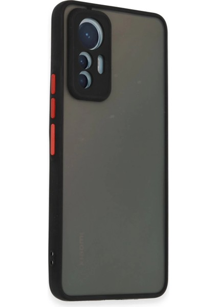 Xiaomi Mi 12 Lite Kılıf Montreal Silikon Kapak - Siyah Yktsn