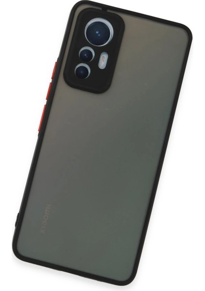 Xiaomi Mi 12 Lite Kılıf Montreal Silikon Kapak - Siyah Yktsn