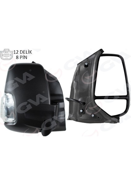 Dıs Dıkız Aynası Otomatik Katlanan Elektirikli Beyaz Sinyalli Rezistanslıı Ayna Sağ Ford Transıt 2019 Pıkap Cıft Kabın KK3117682AAA5JA6-2365898