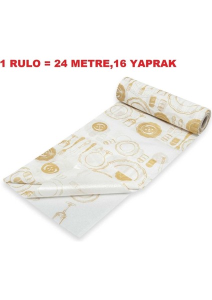 Kullan At Kağıt Masa Örtüsü 24 Metre 16 Yaprak