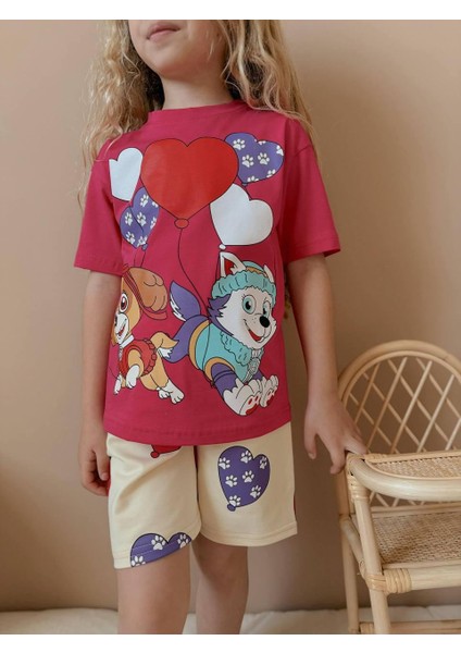 Yigit Butik Baskılı Şortlu Kız Çocuk Takım fiyatları