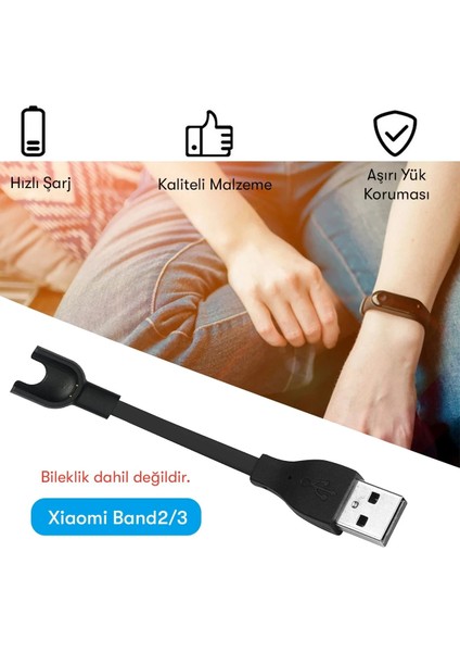 MC03 Şarj Adaptörü Xiaomi Mi Band 2/3 Yktsn