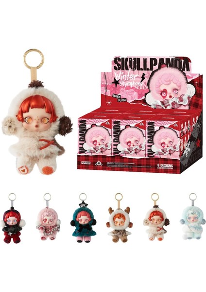 Skullpanda Winter Symphony Serisi Pelüş Figürler, Tam Set, Aksiyon & Koleksiyon Figürleri