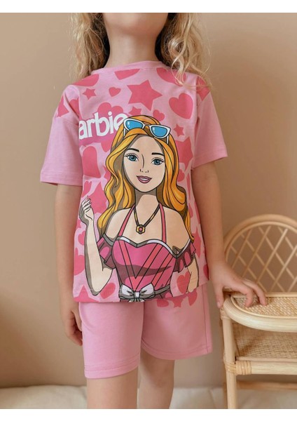 Yigit Butik Baskılı Şortlu Kız Çocuk Takım fiyatları