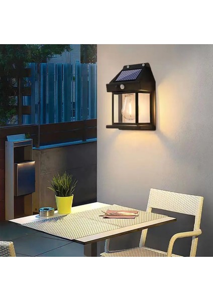 12WATT Güneş Enerjili Solar Dekoratif Duvar Apliği (2 Adet)