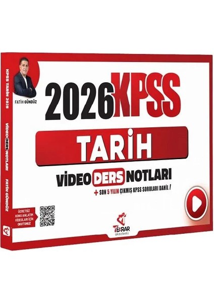 2026 Kpss Tarih Video Ders Notları - Fatih Gündüz Tekrar Akademi