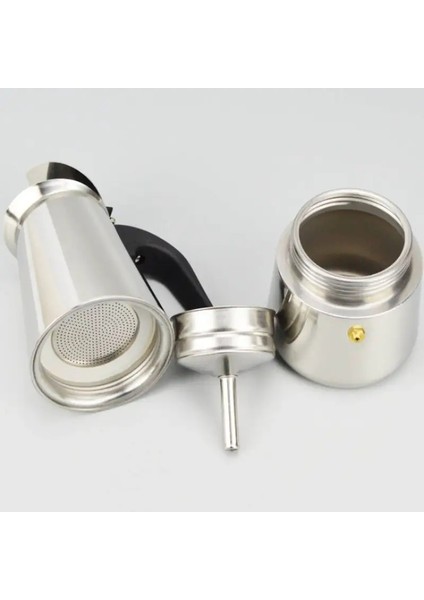 Paslanmaz Çelik Moka Pot / Çelik Italyan Ocak Üstü Moka 450 ml indirimleri