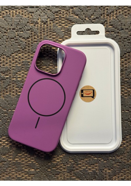 Iphone 16 Pro Uyumlu Magsafe Lansman Silikon Kılıf