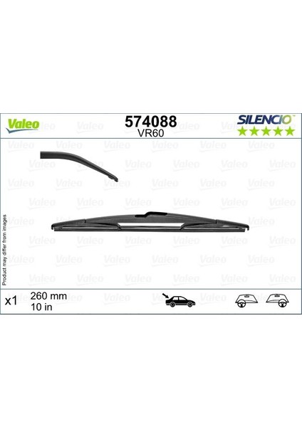 Sılecek Supurgesı Arka 260MM Mercedes B-Class W246 11 18 . Renault Captur 20 A2468201045-287903260R