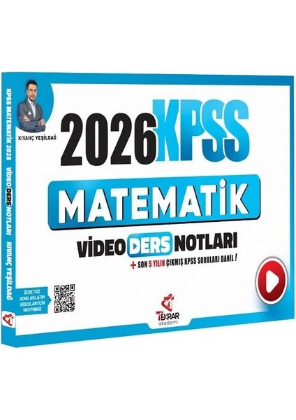 2026 Kpss Matematik Video Ders Notları - Kıvanç Yeşildağ Tekrar A