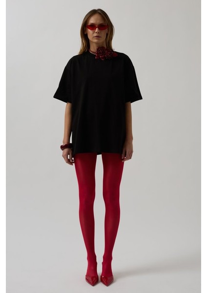 Sırt Baskılı Oversize T-Shirt