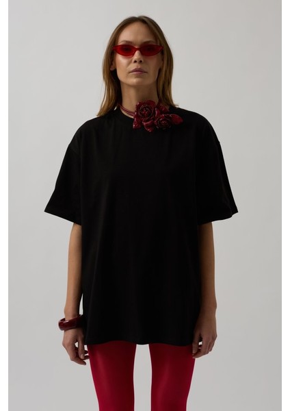 Sırt Baskılı Oversize T-Shirt
