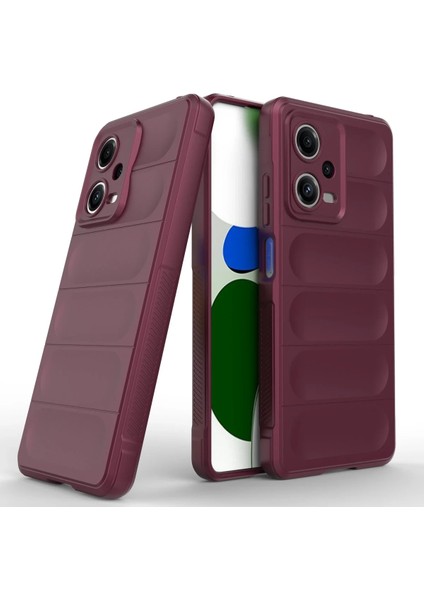 Xiaomi Poco X5 5g Kılıf Optimum Silikon - Bordo Yktsn