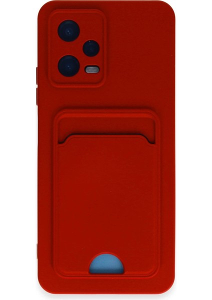 Xiaomi Poco X5 5g Kılıf Kelvin Kartvizitli Silikon - Kırmızı Yktsn