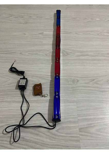 LED Çakar Lamba Kırmızı-Mavi 80 cm