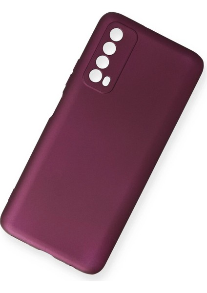 Huawei P Smart 2021 Kılıf First Silikon - Mürdüm Yktsn