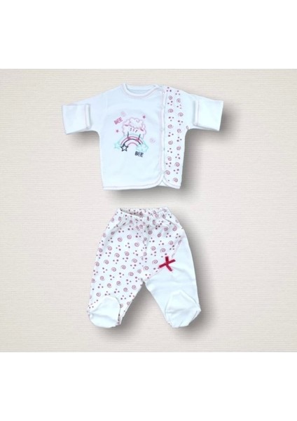 Kıvırcık Kuzu Nakışlı %100 Cotton Antibakteriyel 10LU Zıbın Takımı Hastane Çıkışı modelleri