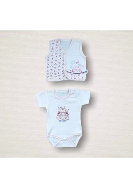 Kıvırcık Kuzu Nakışlı %100 Cotton Antibakteriyel 10LU Zıbın Takımı Hastane Çıkışı fırsatları