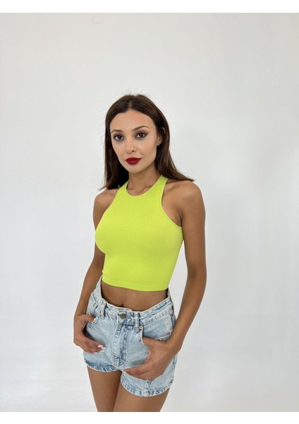 2501 Sporcu Yarım T-Shirt-Yeşil