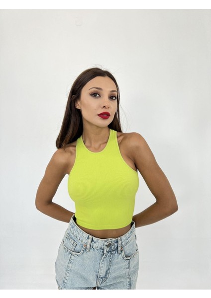2501 Sporcu Yarım T-Shirt-Yeşil