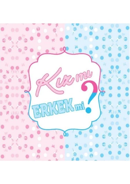 Kız Mı Erkek Mi Temalı Kullan At 120X180 cm Tek Kullanımlık Plastik Masa Örtüsü Bayb Shower