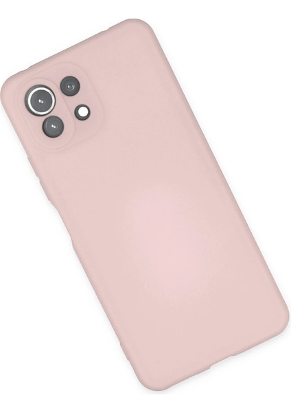 Xiaomi Mi 11 Lite Kılıf Nano Içi Kadife Silikon - Pudra Yktsn
