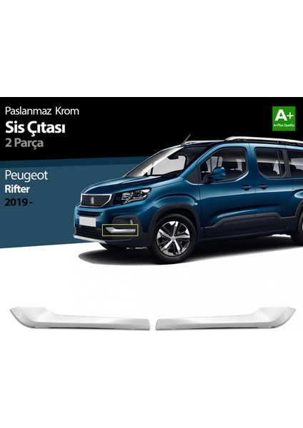 S-Dizayn Peugeot Rifter Krom Sis Çıtası 2 Prç 2019 Üzeri