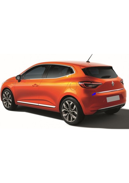 S-Dizayn Renault Clio 5 Krom Bagaj Alt Çıtası 2019 Üzeri