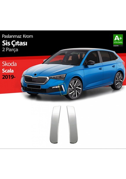S-Dizayn Skoda Scala Krom Sis Çıtası 2 Prç 2019-2023