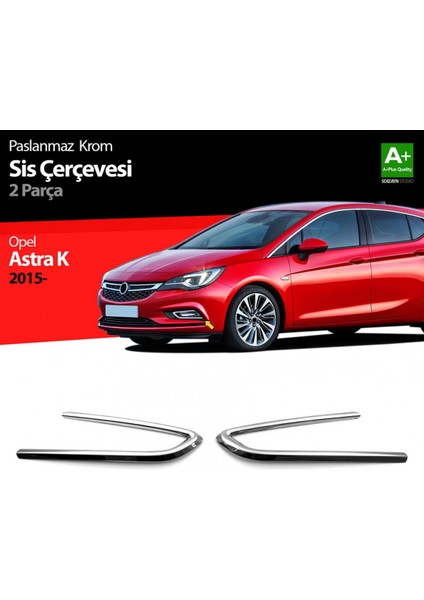 S-Dizayn Opel Astra K Hb Krom Sis Farı Çerçevesi 2 Prç 2015-2022