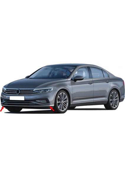 S-Dizayn Vw Passat B8.5 Krom Ön Tampon Alt Çıtası 3 Parça 2019-20
