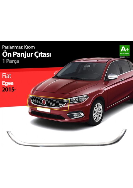 Fiat Egea Krom Ön Panjur Çıtası 2015-2020 Arası