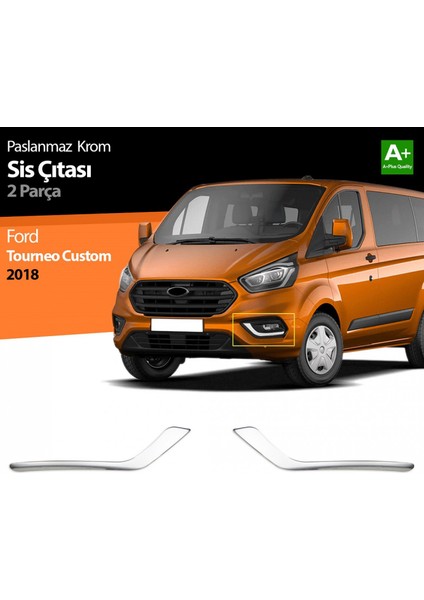S-Dizayn Ford Tourneo Custom Krom Sis Çıtası 2 Prç 2018-2023