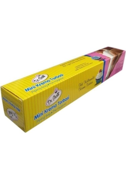 45X23CM Tek Kullanımlık Kullan At Krema Torbası 10 Lu