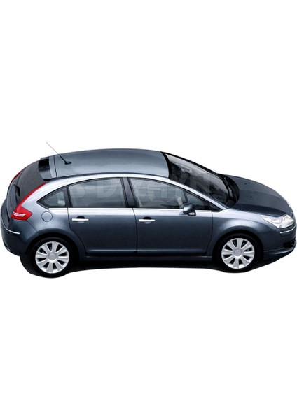 S-Dizayn Citroen C4 Hb Krom Cam Çıtası 8 Prç 2005-2010