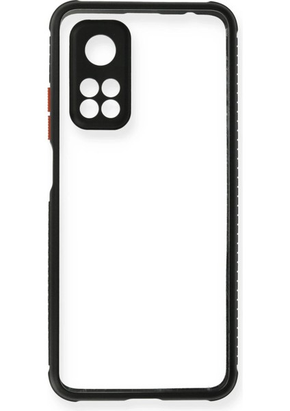 Xiaomi Mi 10T Pro Kılıf Miami Şeffaf Silikon - Siyah Yktsn
