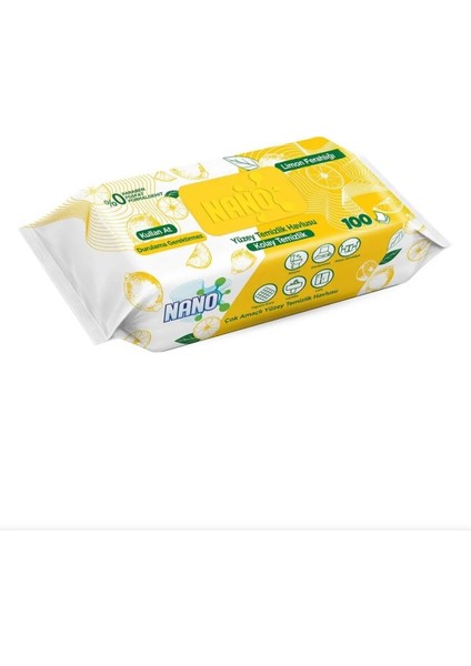 Mr. Oxy Oxy Nano Yüzey Temizlik Havlusu Limonlu 100'LÜ